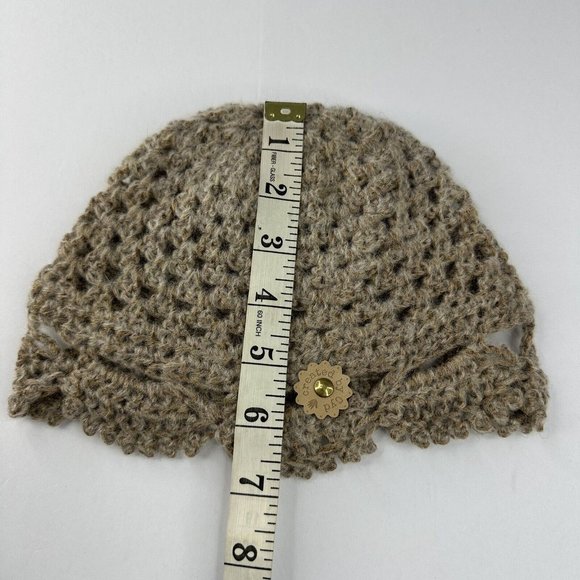 Handmade New Copper Juliet Hobbii Metallico Fine Wool‎ Knit Beanie - Adult S/M - Picture 9 of 10
